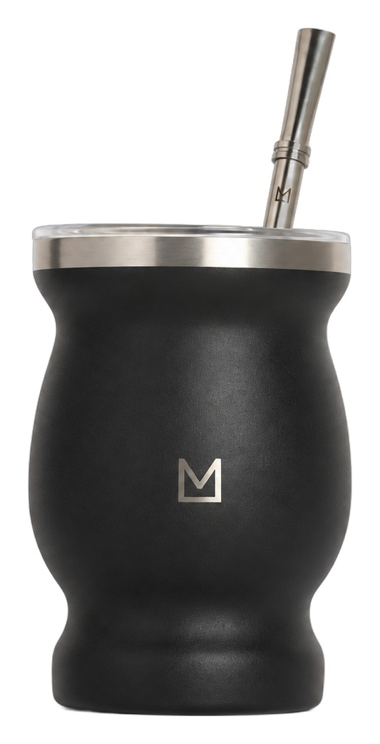 Mate cup and bombilla